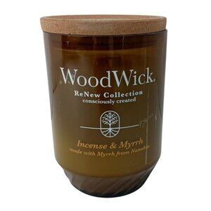 WoodWick 13oz Incense and Myrrh ReNew Candle